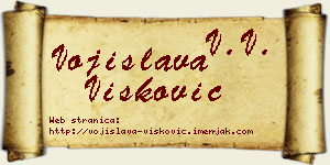 Vojislava Višković vizit kartica